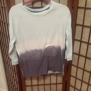 Secret Treasures Gradient Long Sleeve Pajama Shirt